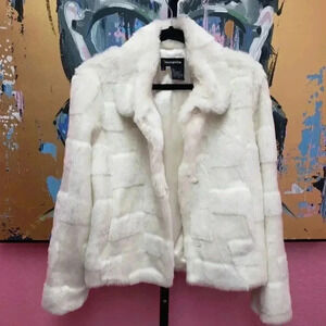 Incognita White Faux Fur Jacket/Coat